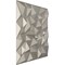 Ekena Millwork 19 5/8in. W x 19 5/8in. H Leto EnduraWall Decorative 3D Wall Panel Covers 2.67 Sq. Ft. WP20X20LTBAL - alternate 3